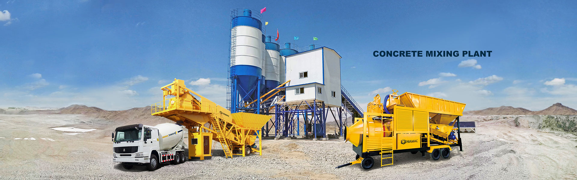 Buy Concrete Batching Plant Indonesia from HAMAC
