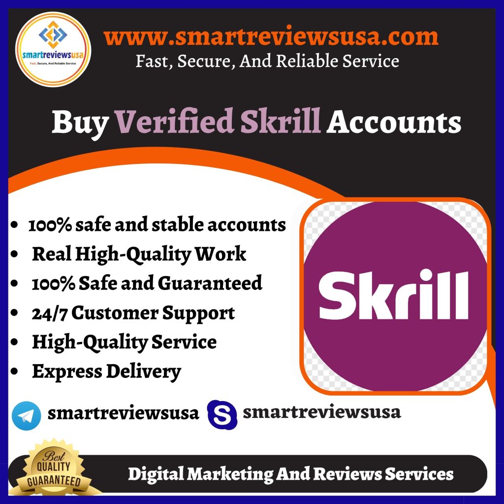 Buy Verified Skrill Account | Secure Online Transactions