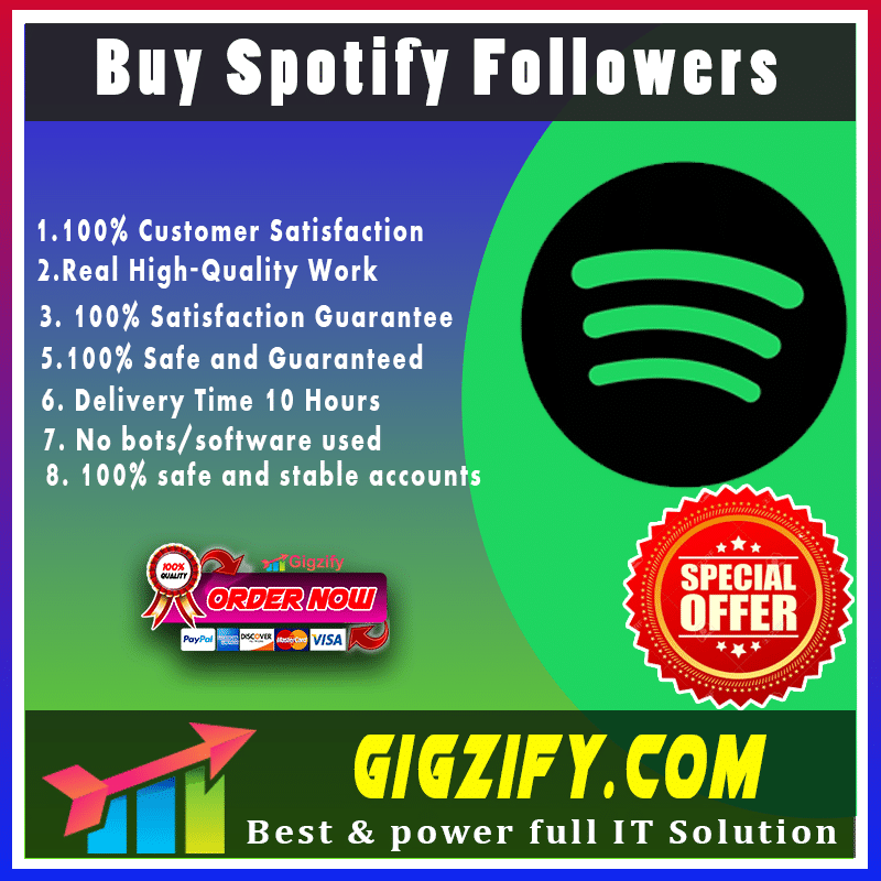 Buy Spotify Followers - gigzify Elevate Your Music