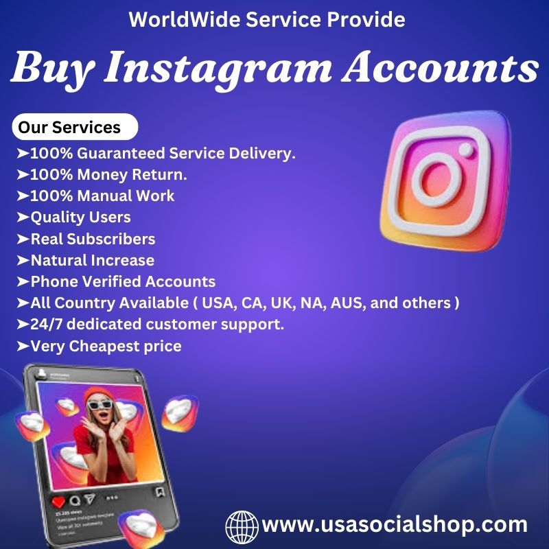 Buy Instagram Accounts-100% Secure, Organic & Phone Verified