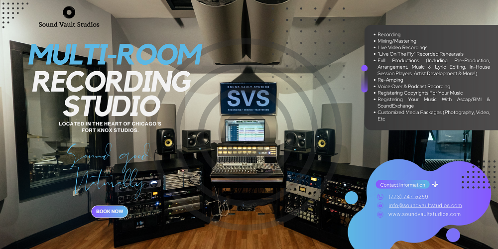 The Art of Mixing and Mastering Studio at Sound Vault Studios in Chicago