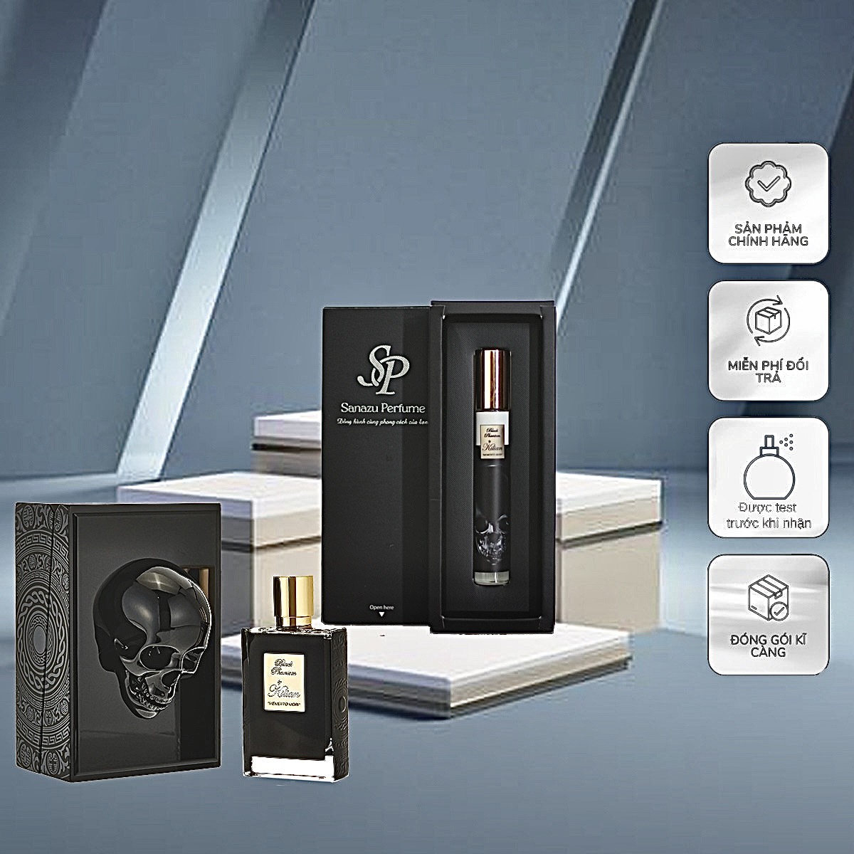 Nước hoa chiết Kilian Black Phantom Memento Mori 10ml - Sanazu Perfume