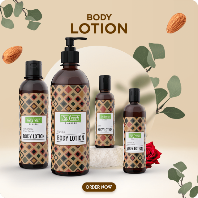 Buy Premium Quality Body Lotions for All Skin Types Online - Re:fresh