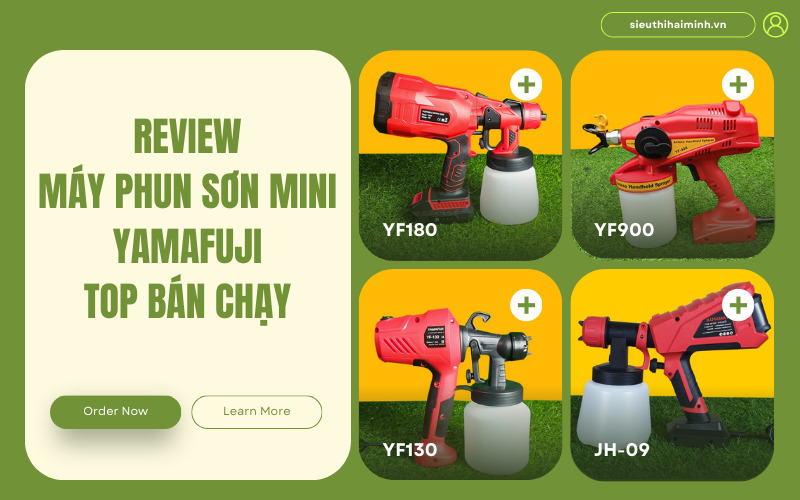 Review Máy Phun Sơn Mini Yamafuji, Top Bán Chạy