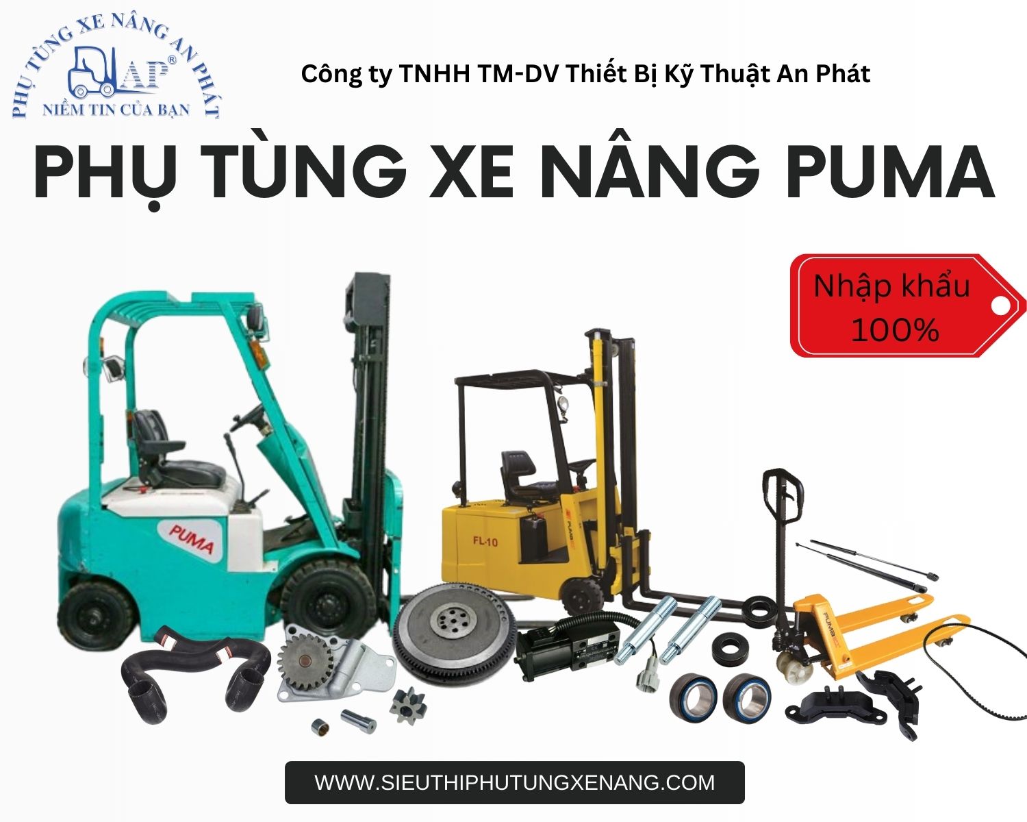 Địa chỉ hàng đầu cung cấp phụ tùng xe nâng Puma nhập khẩu giá hấp dẫn