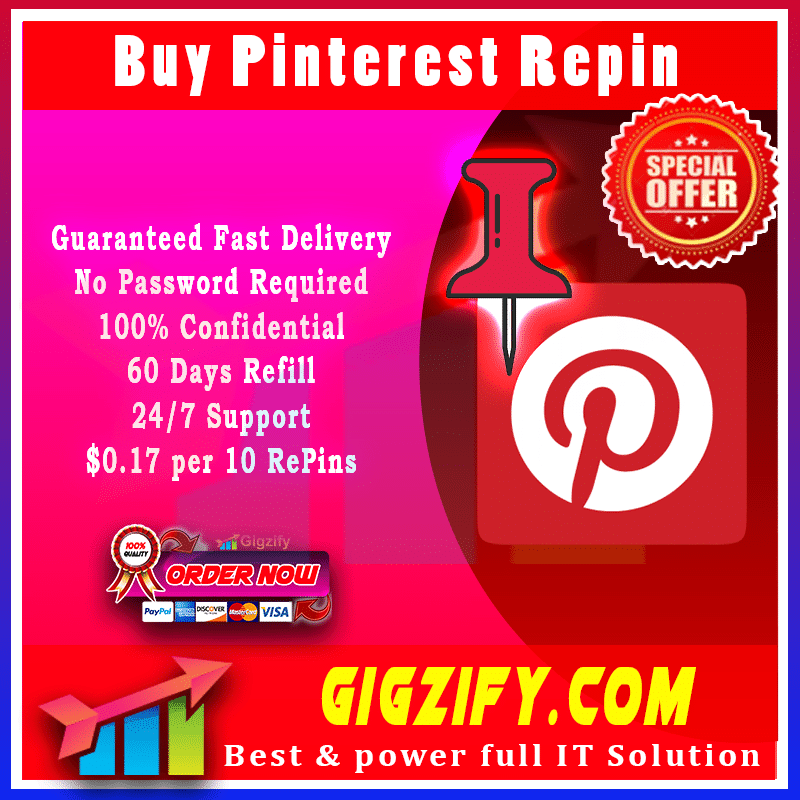 Buy Pinterest Repin - 100% Real Repin