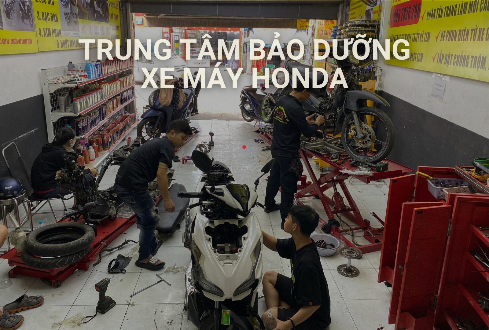 Trung tâm bảo dưỡng xe máy Honda uy tín tại Tp HCM