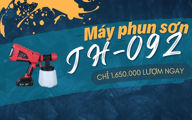 Chỉ 1.650.000 Lượm Ngay Máy Phun Sơn Chạy Pin JH-09Z