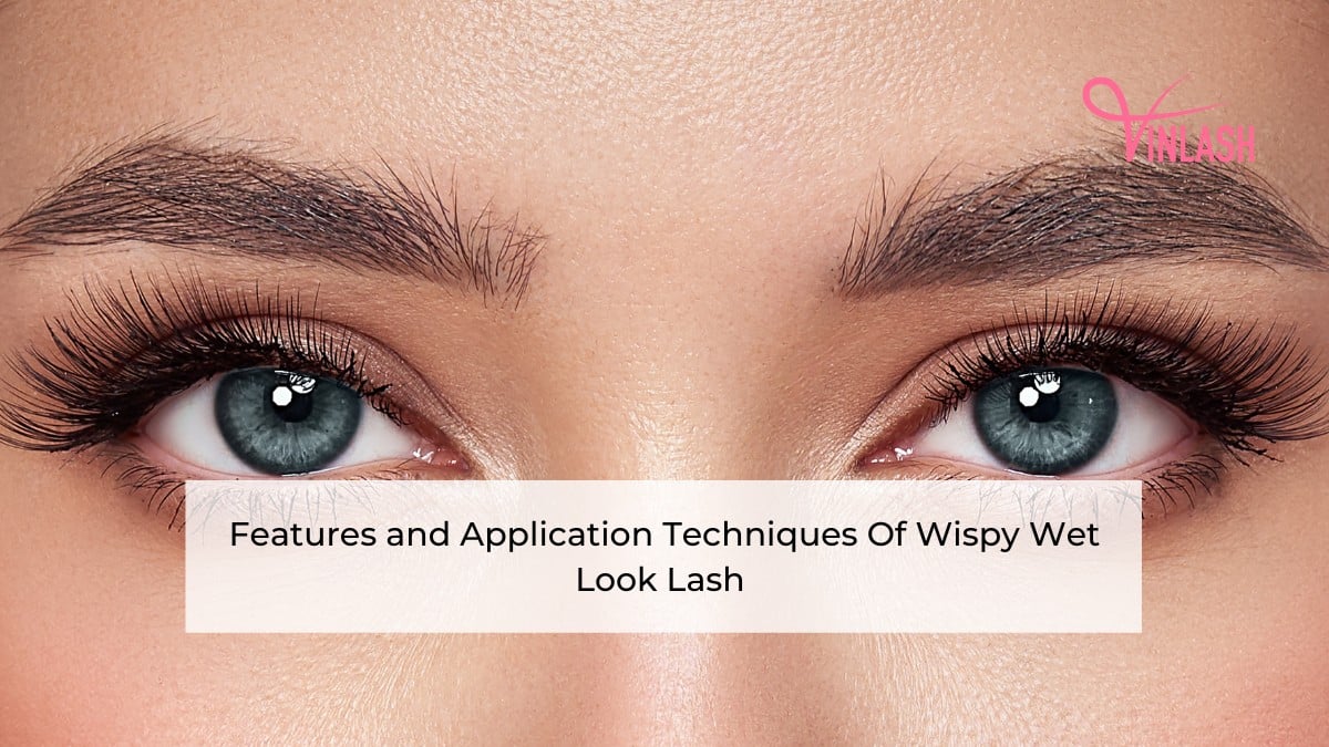 Application Techniques Of Wispy Wet Look Lash Extensions