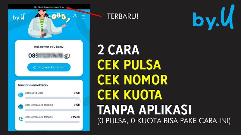 2 Cara Cek Pulsa di by U Telkomsel yang Paling Baru