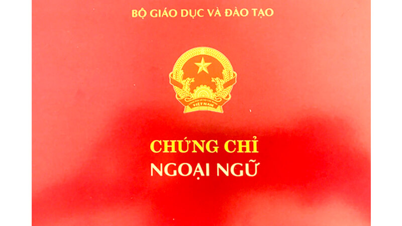 Hình ảnh mẫu chứng chỉ tiếng anh A2 của các trường đại học 2024