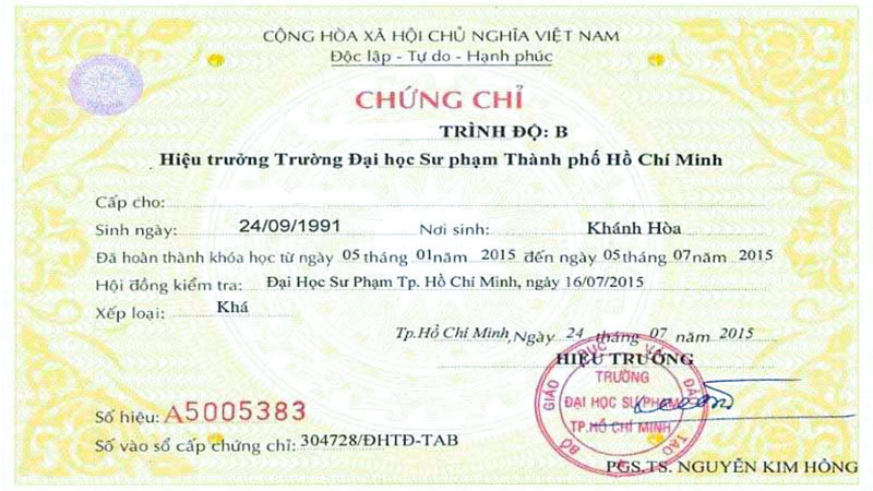 Kỳ thi bằng B anh văn Đại học Sư phạm còn được tổ chức không?