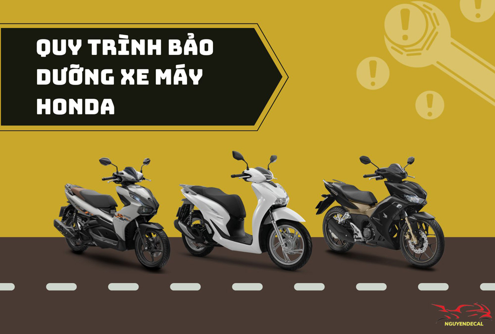 Quy trình bảo dưỡng xe máy honda chuyên nghiệp