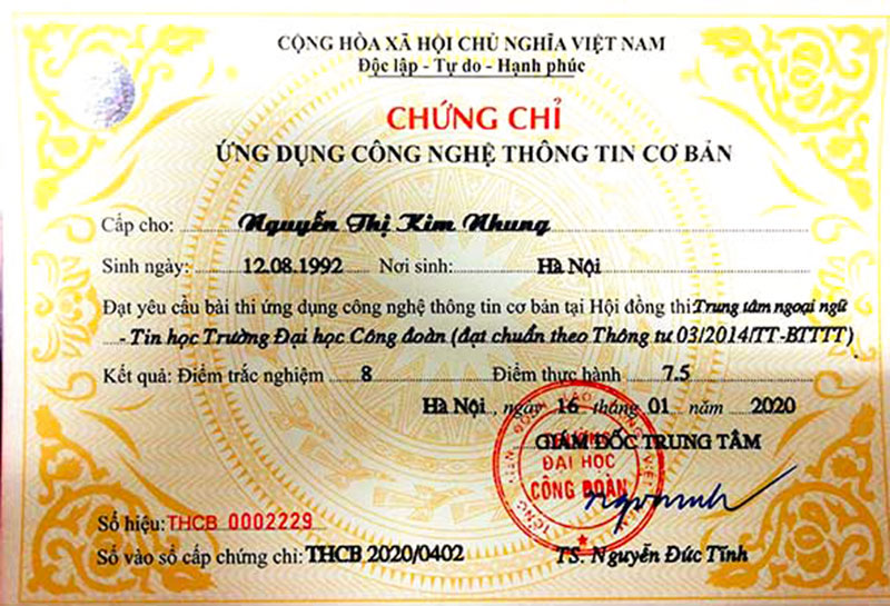 Chứng chỉ tin học cơ bản là gì? Thi ở đâu? Lệ phí thi bao nhiêu?