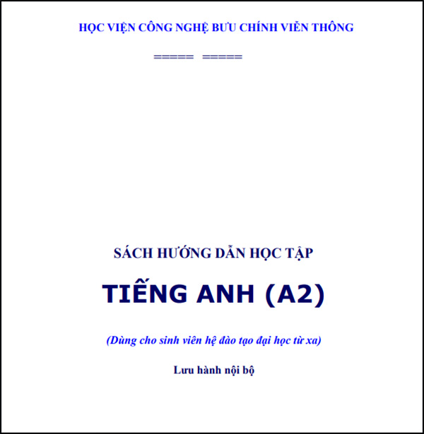 Download giáo trình tiếng anh A2 khung châu Âu mới nhất 2024