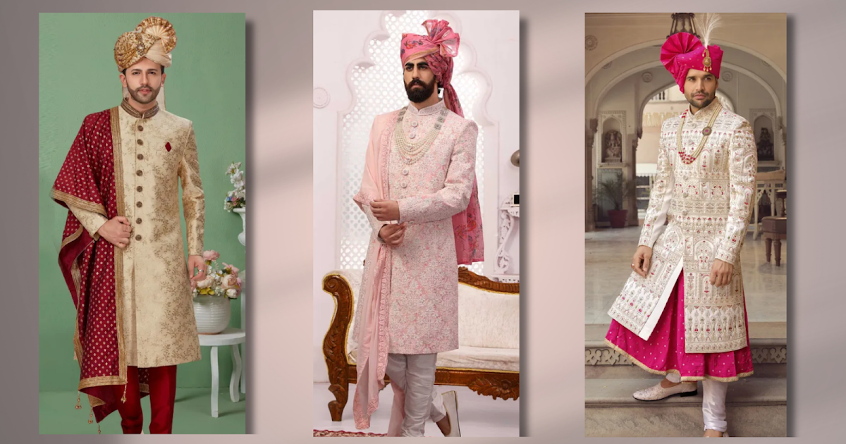 Royal Sherwani For Dulha: Achieve A Regal & Handsome Look ~ Indian Wedding Saree