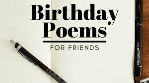 A Happy Birthday Poem for Friend | TheAmberPost