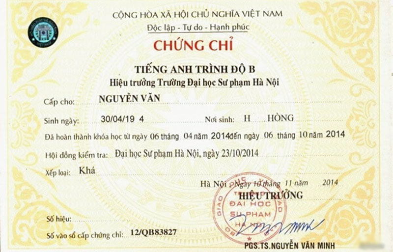 Tiếng anh trình độ B tương đương TOEIC, IELTS bao nhiêu điểm