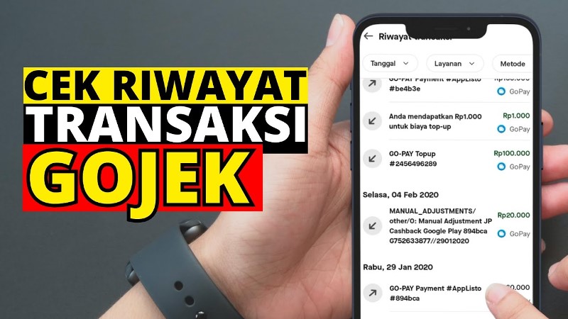 4 Cara Cek Riwayat Transaksi Gojek, Melihat History Order ID Setahun