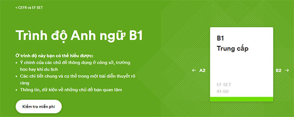 Trình độ tiếng anh B1 là gì? Tải bài test anh văn B1 năm 2024