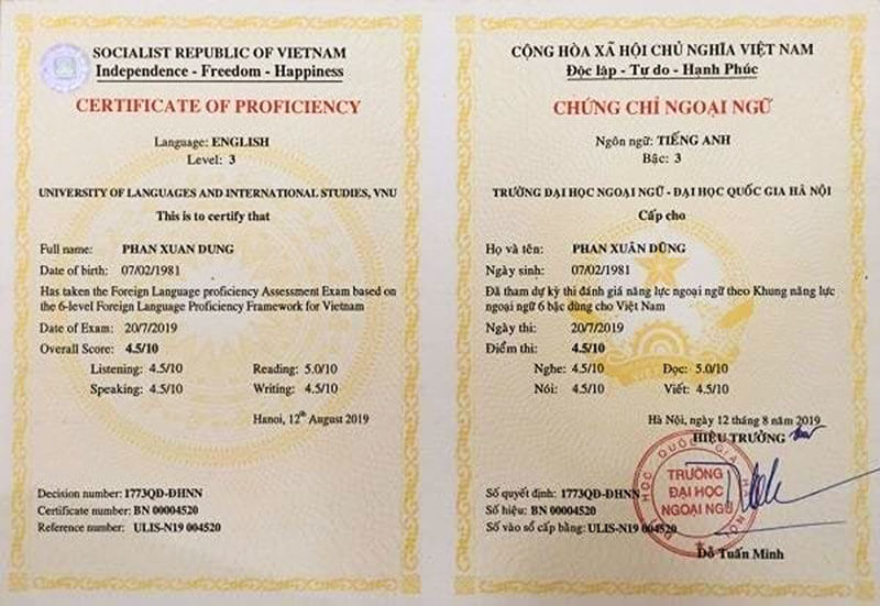 Nên học và thi lấy chứng chỉ tiếng anh nào để dễ xin việc