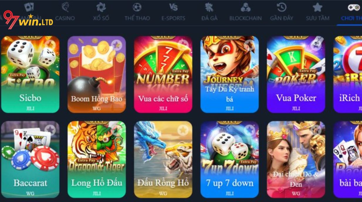 97Win - Trang cá cược thể thao, casino số #1 châu Á