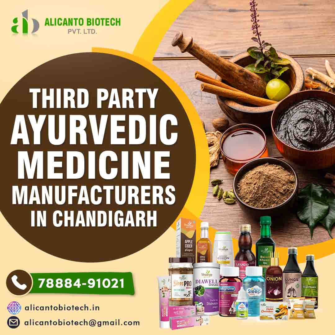 Third Party Ayurvedic Medicine Manufacturers in Chandigarh - Alicanto biotech