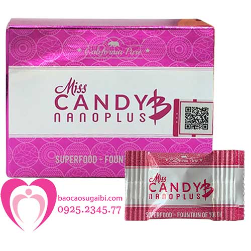 Kẹo Sâm Miss Candy B Nano Plus-Kẹo ngậm kích dục nữ dạng tép