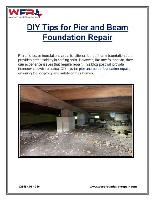 DIY Tips for Pier and Beam Foundation Repair.docx