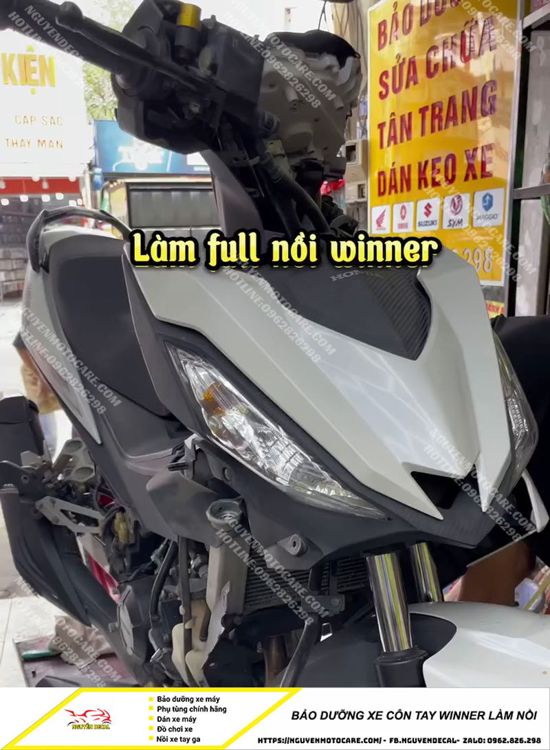 Bảo dưỡng xe côn tay Winner 150 làm nồi xe