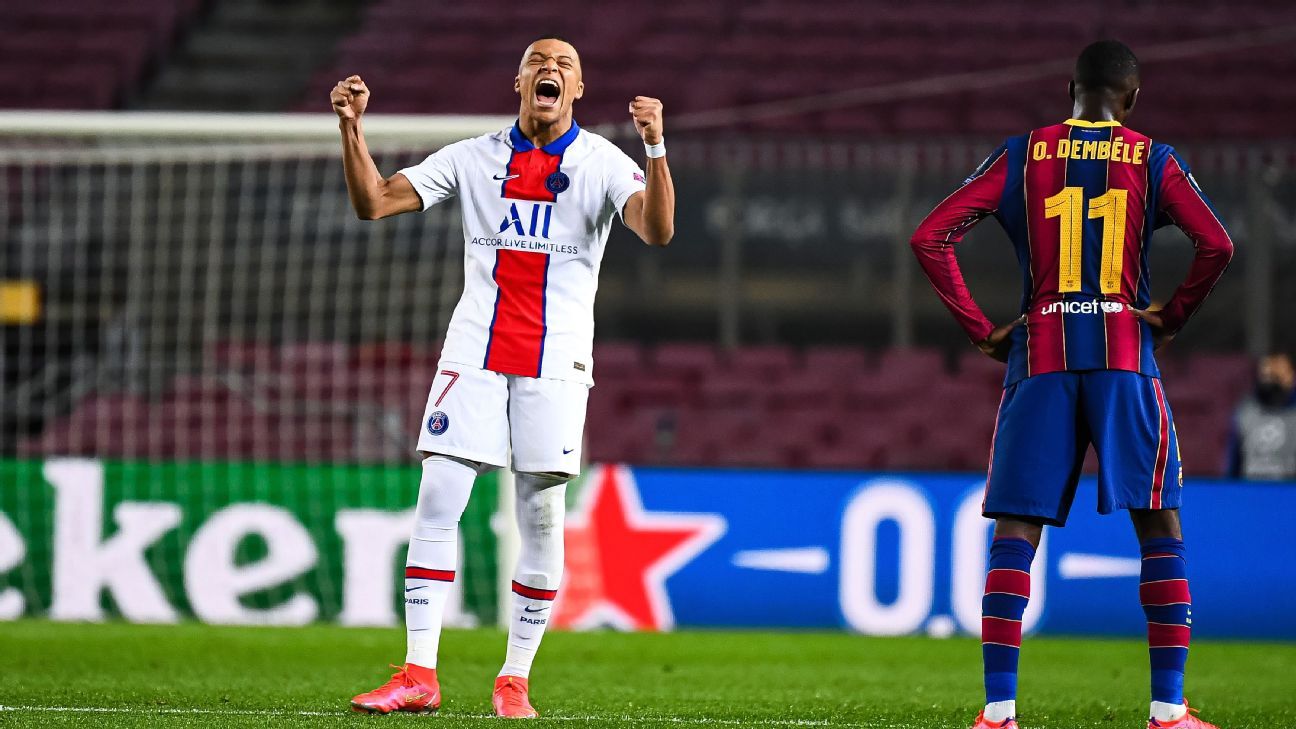 Barcelona vs PSG LIVE: Champions League result and reaction as Kylian Mbappe brace completes comeback