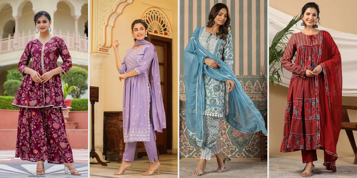 Designer Kurta with Palazzo: Fusion of Comfort And Style | by Readiprintfashions | Apr, 2024 | Medium