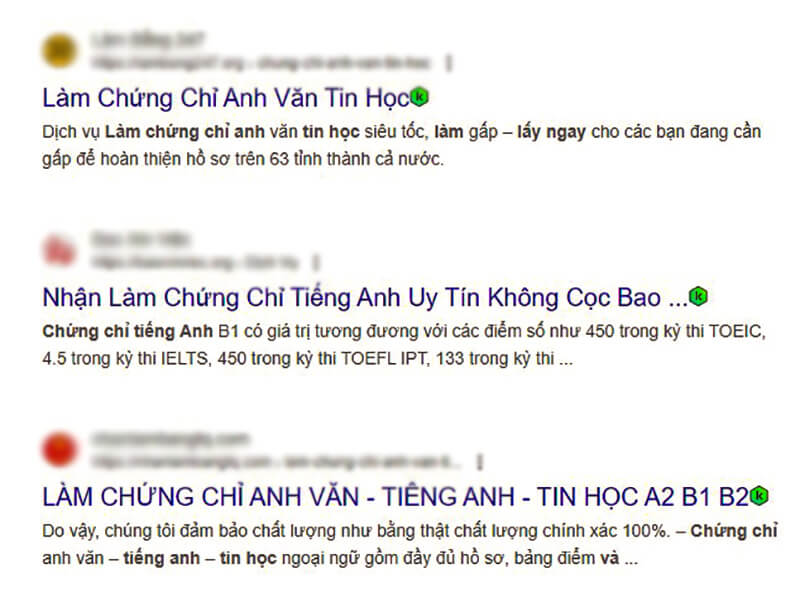 Làm chứng chỉ tin học và tiếng anh lấy ngay có thật không?