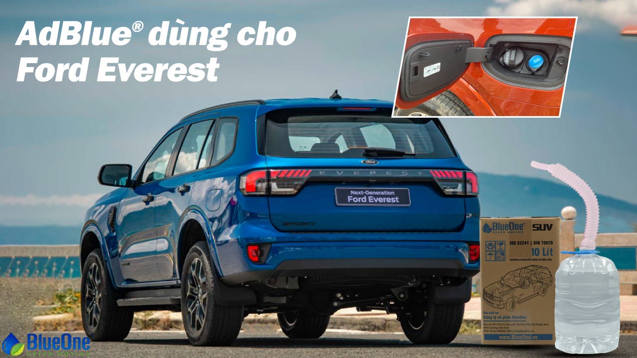 AdBlue dùng cho Ford Everest - Lưu ý khi sử dụng và tìm kiếm giá tốt - BlueOne Việt Nam