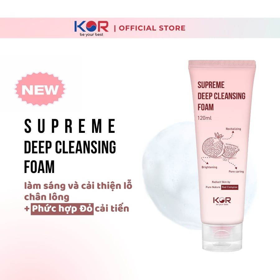 Sữa Rửa Mặt KOR Supreme Deep Cleansing Foam 120ml