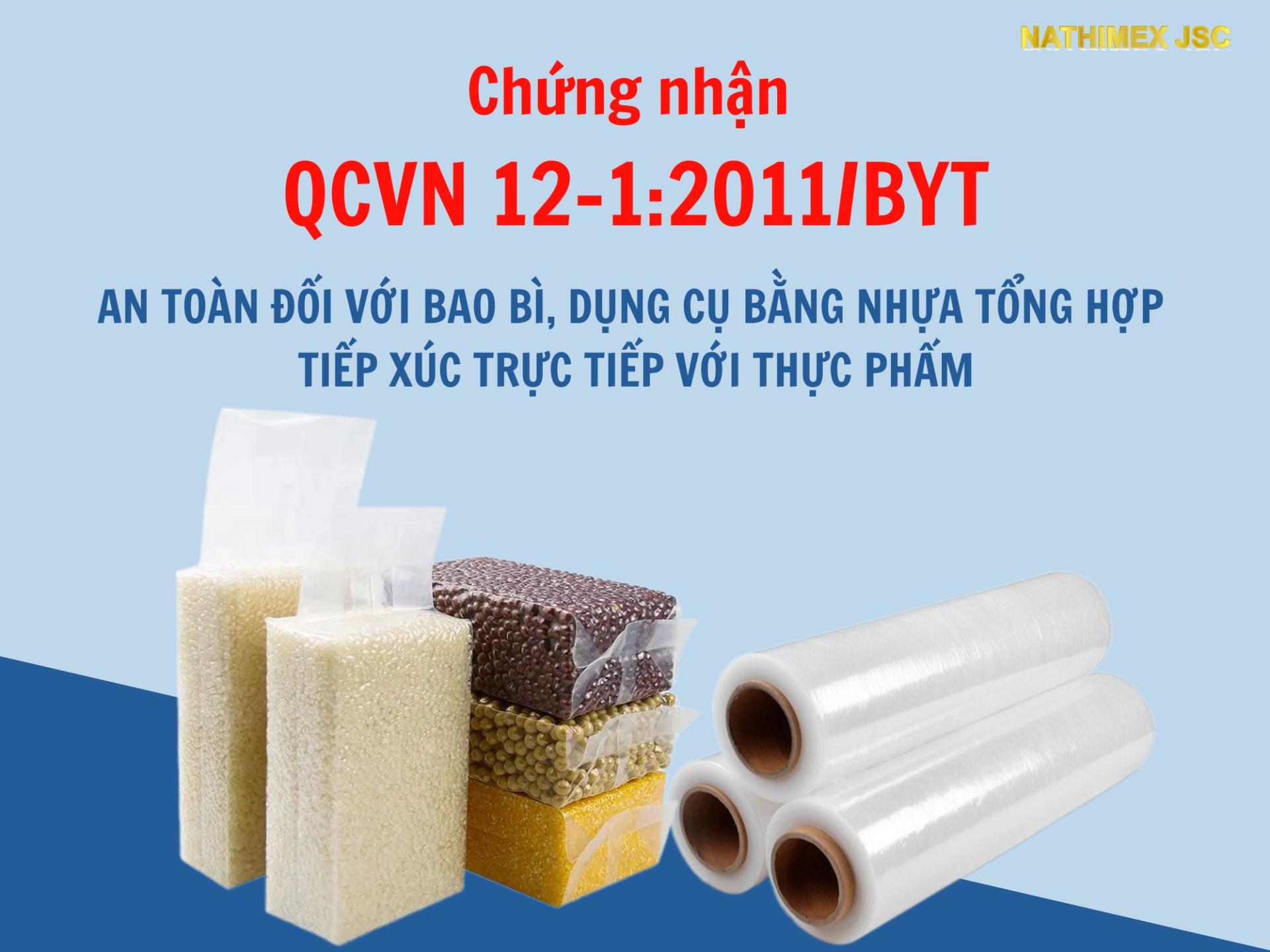 Chứng nhận QCVN12-1:2011/BYT về an toàn đối với bao bì Nam Thiên Sáng