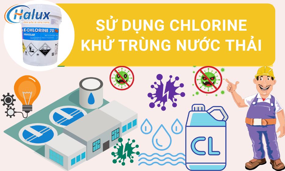 Chlorine khử trùng nước thải hiệu quả và cách pha Chlorine