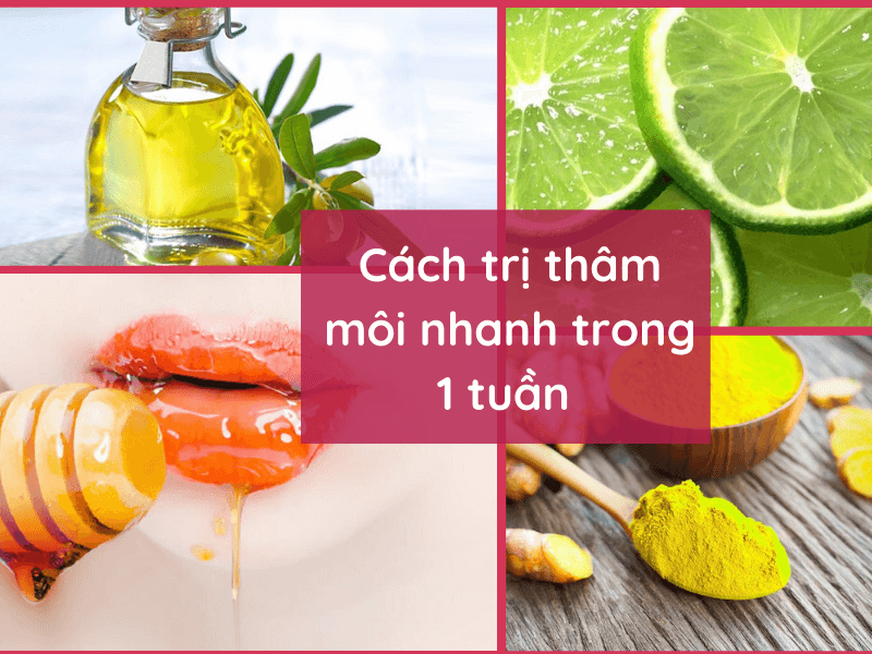 13+ Cách trị thâm môi nhanh trong 1 tuần tại nhà siêu hiệu quả