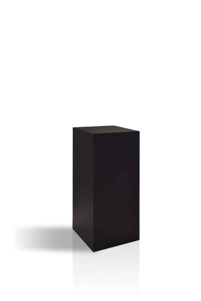 SHORT BLACK PEDESTAL | Modern Event Rental