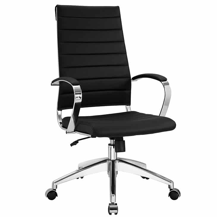 MANHATTAN HIGH BACK EXECUTIVE CHAIR BLACK | Modern Event Rental