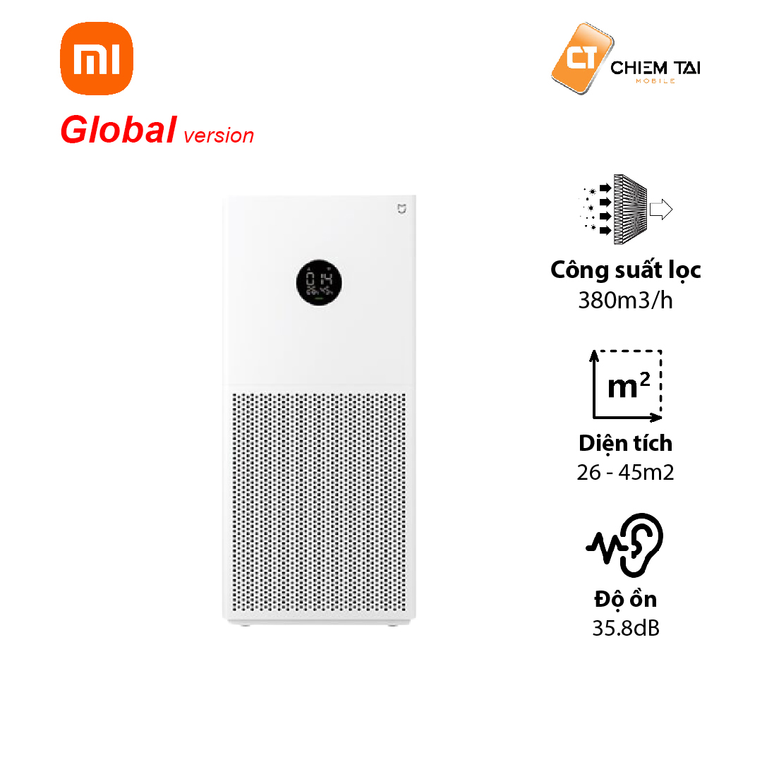 Máy lọc không khí Xiaomi 4 Lite Mijia Air Purifier CHÍNH HÃNG