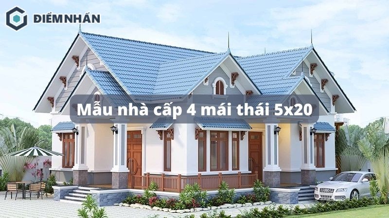 Những mẫu nhà cấp 4 mái thái 5x20 đẹp chi phí hợp lý