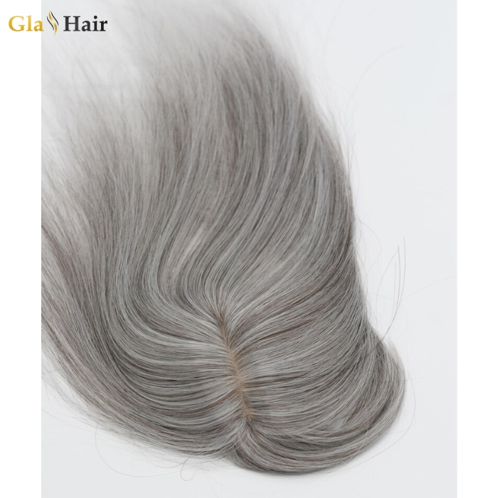 Grey Hair Topper - Vietnamese Grey Hair Topper For Thinning Hair