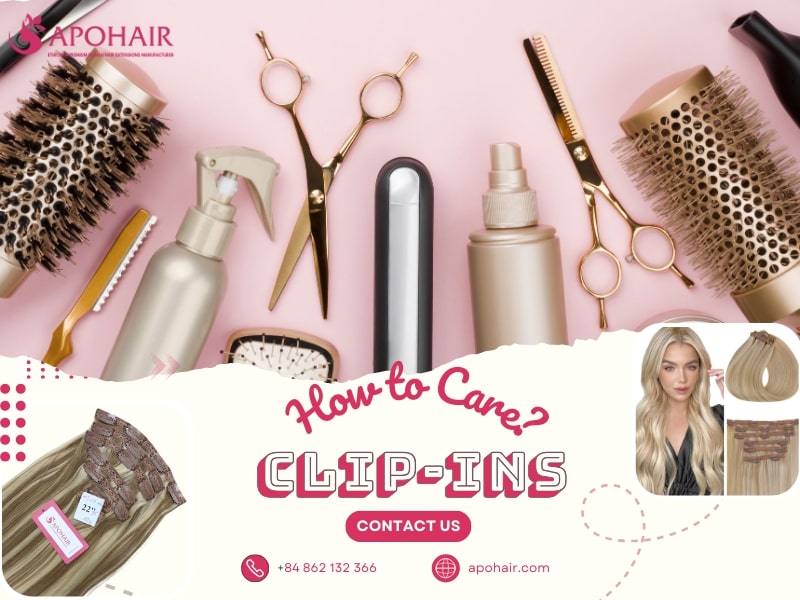 How To Care For Clip In Hair Extensions | Apohair