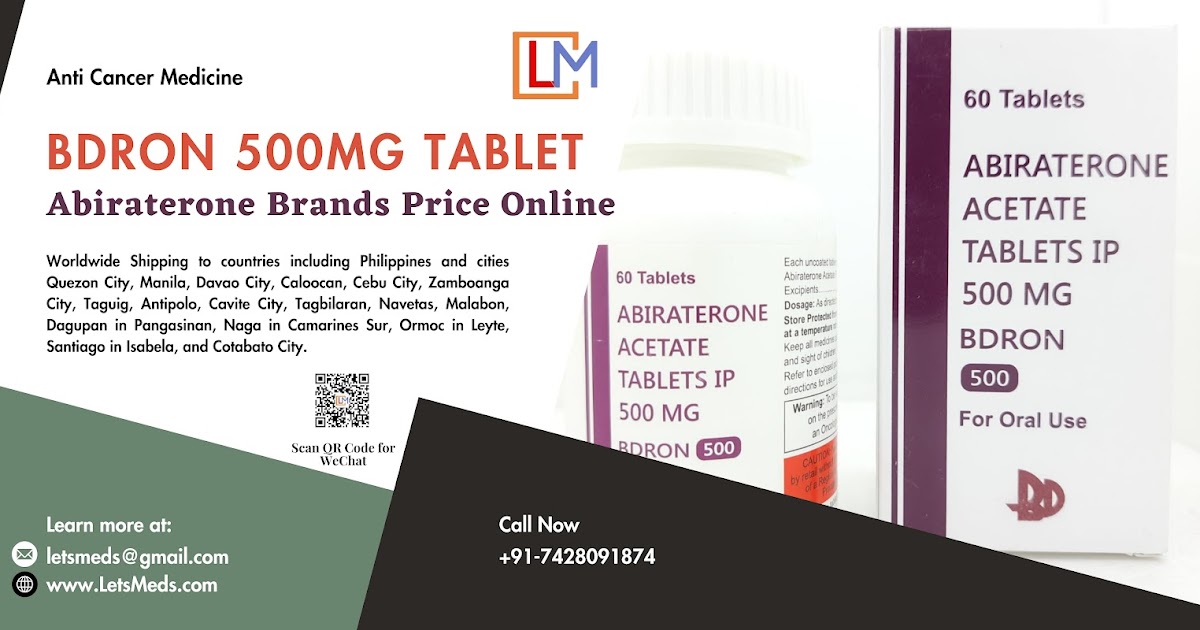 Generic Abiraterone 500mg Tablet Online Wholesale Price Metro Manila Philippines