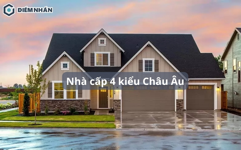 30+ Mẫu nhà cấp 4 kiểu Châu Âu đẹp, tiết kiệm chi phí