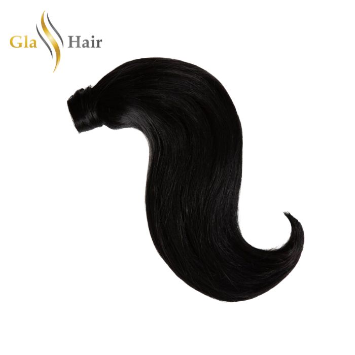 Luxury Clip In Ponytail Black Hair Extensions