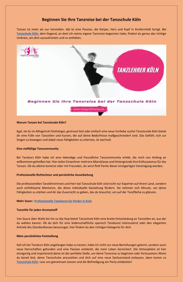 PPT - unterhaltsamen und professionellen Tanzunterricht PowerPoint Presentation - ID:13401405
