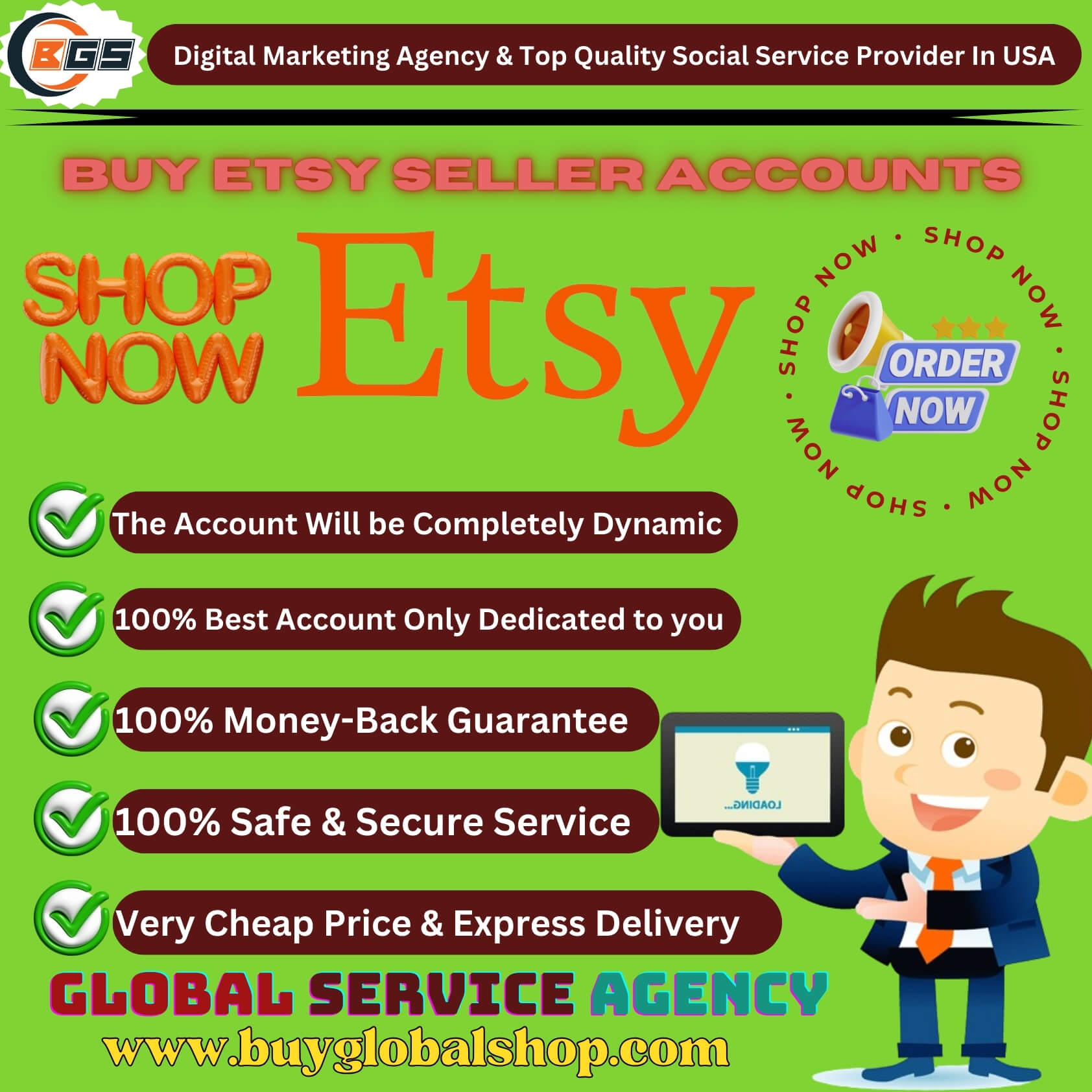 Buy Etsy Seller Accounts - 100% Best Quality & Full Verified Account
