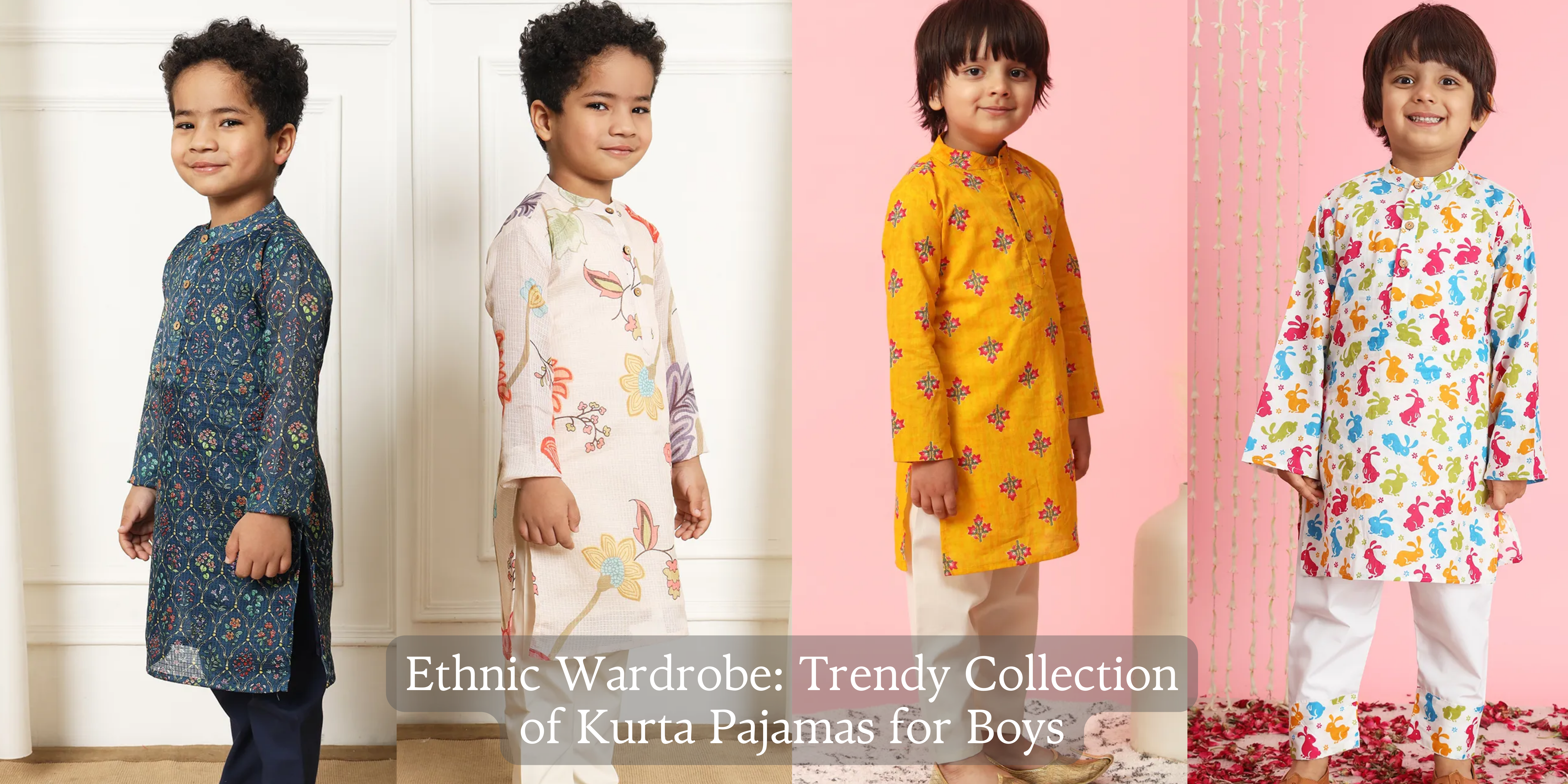 Ethnic Wardrobe: Trendy Collection of Kurta Pajamas for Boys – Readiprint Fashions